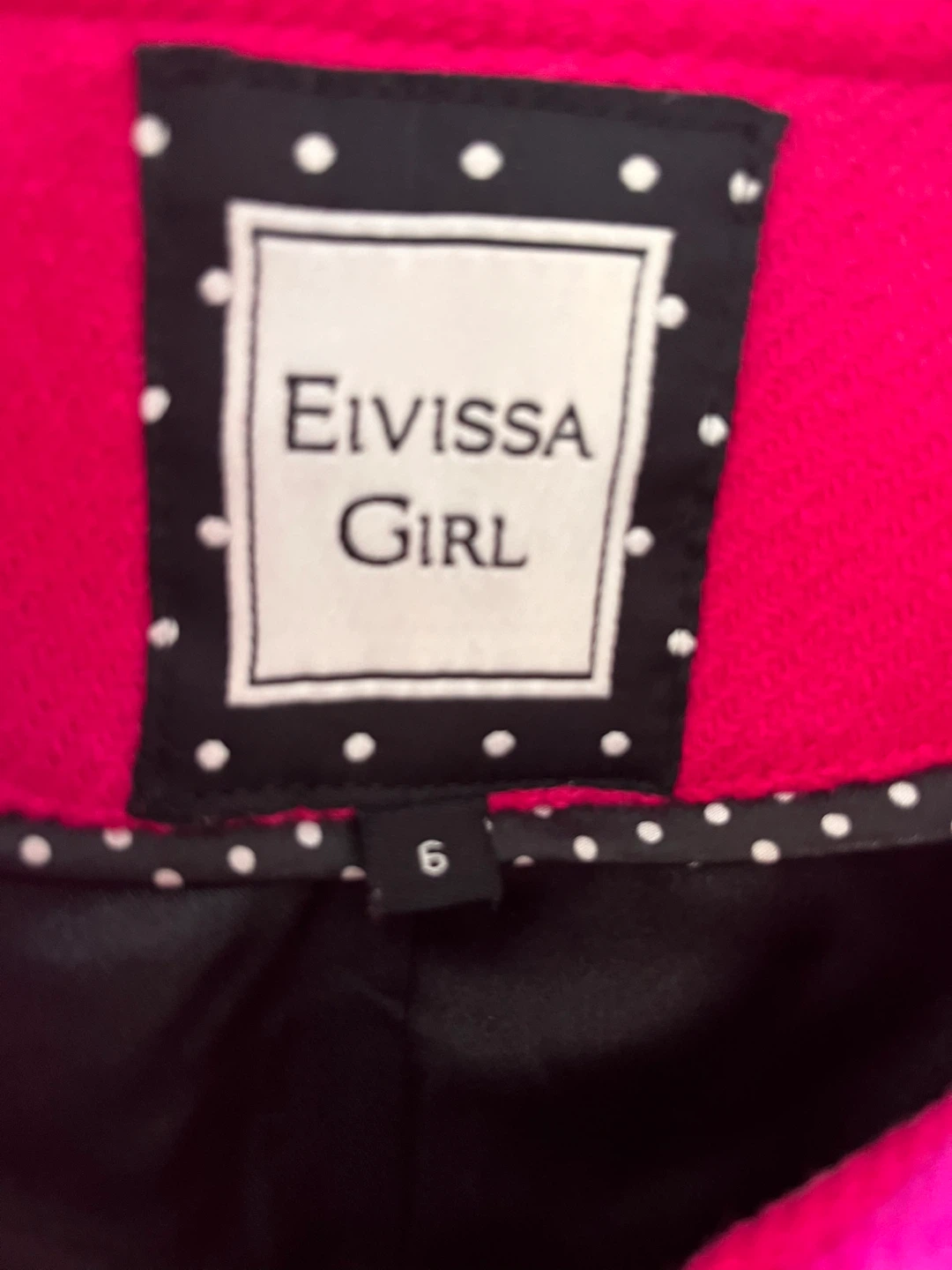 Eivissa Girl Pink Wool-Blend Coat Size 6 - photo 3