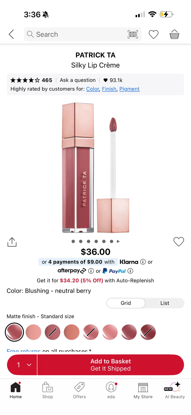 Patrick Ta Silky Lip Crème - Blushing