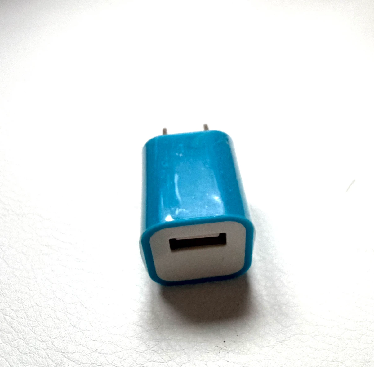 Blue USB wall power adapter - photo 2