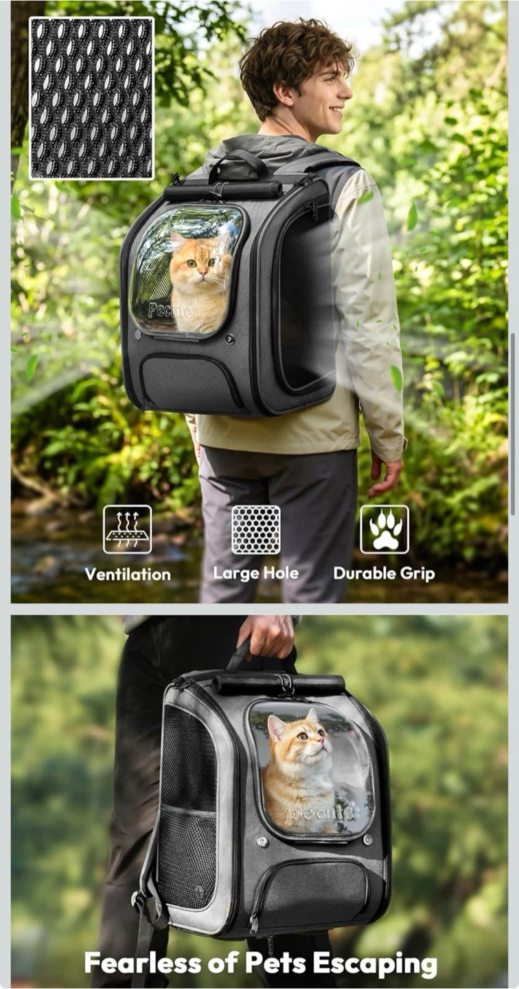 Pecute Pet Travel Backpack - photo 4