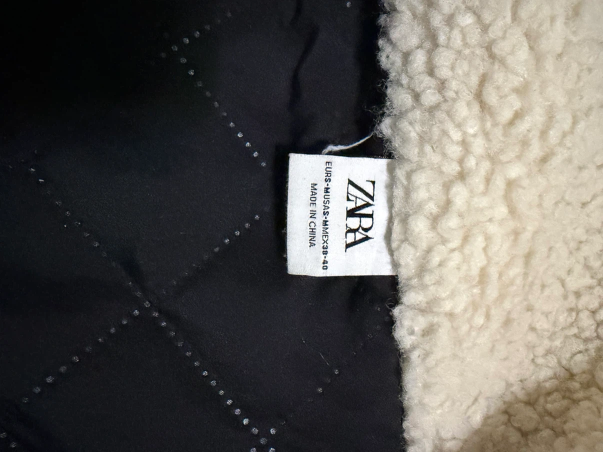 Zara Colorblock Sherpa Jacket - photo 2