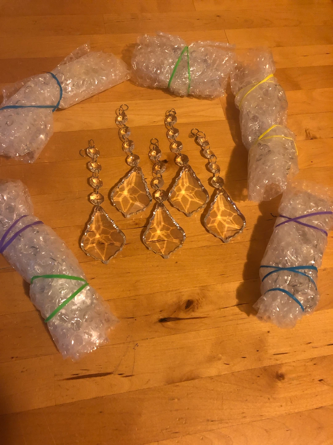 Set of 20 Crystal Chandelier Prisms - photo 5