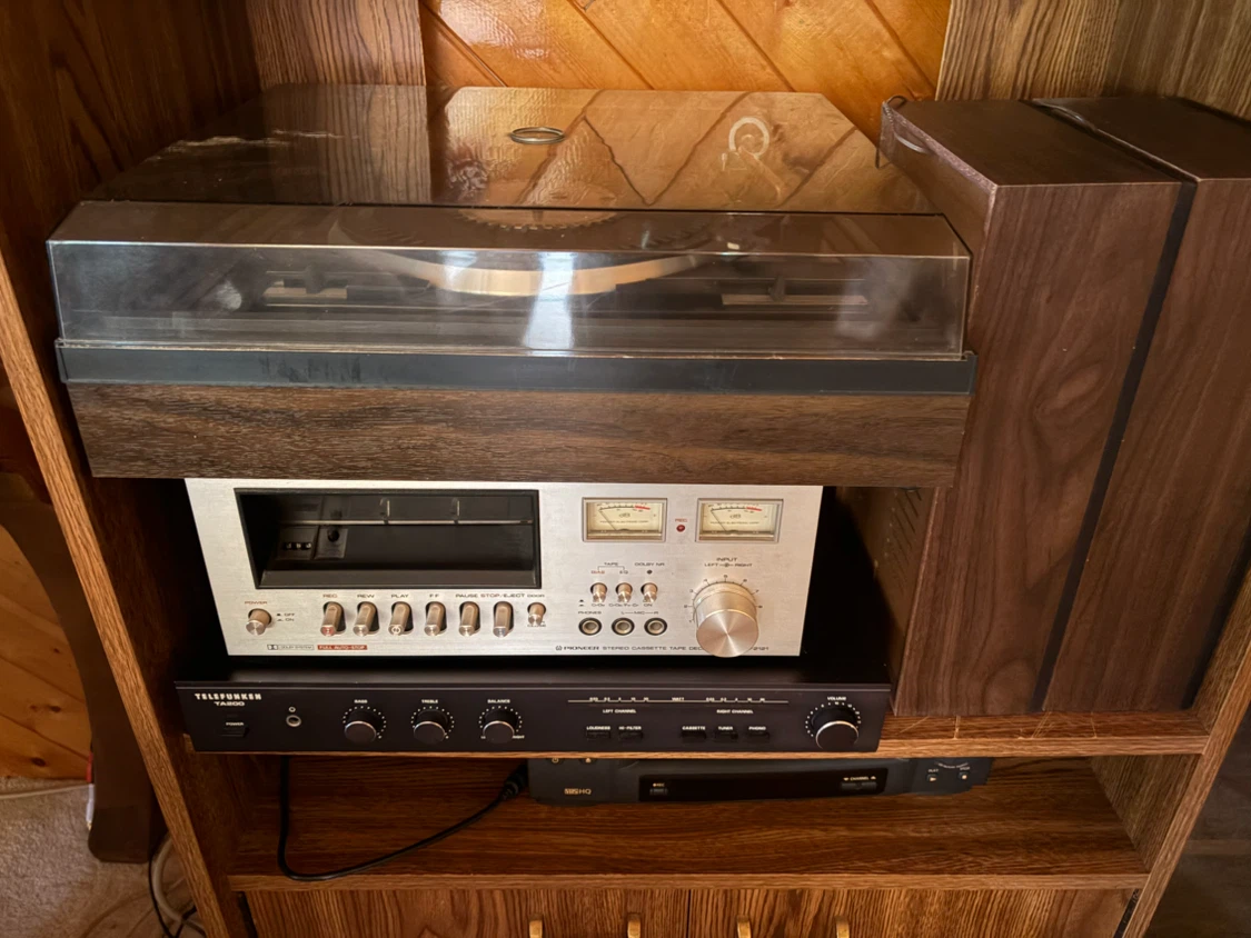 Vintage Pioneer Cassette Deck and Telefunken Receiver