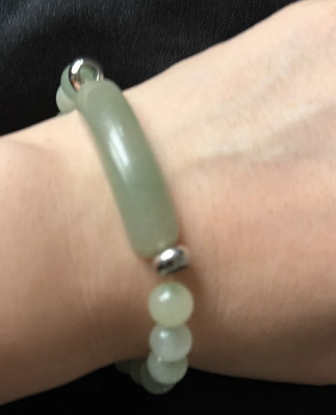 Green Jade Bead Bracelet - photo 3