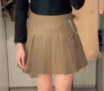 ZARA Pleated Mini Skorts XS