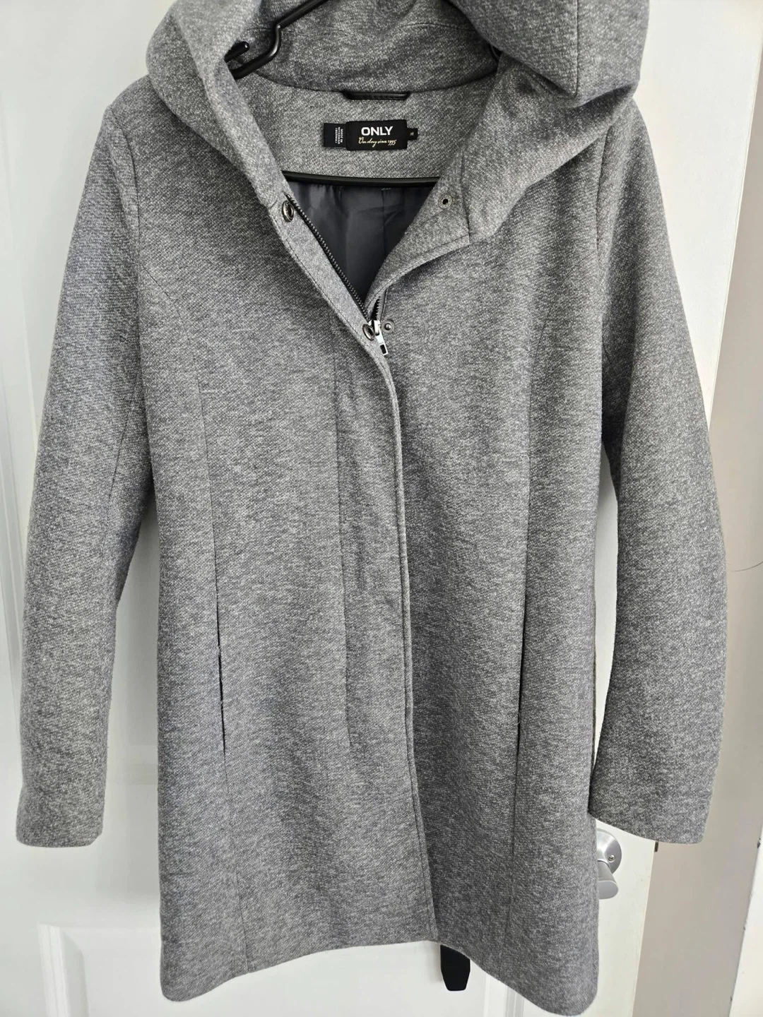 ONLY Grey Hooded Coat