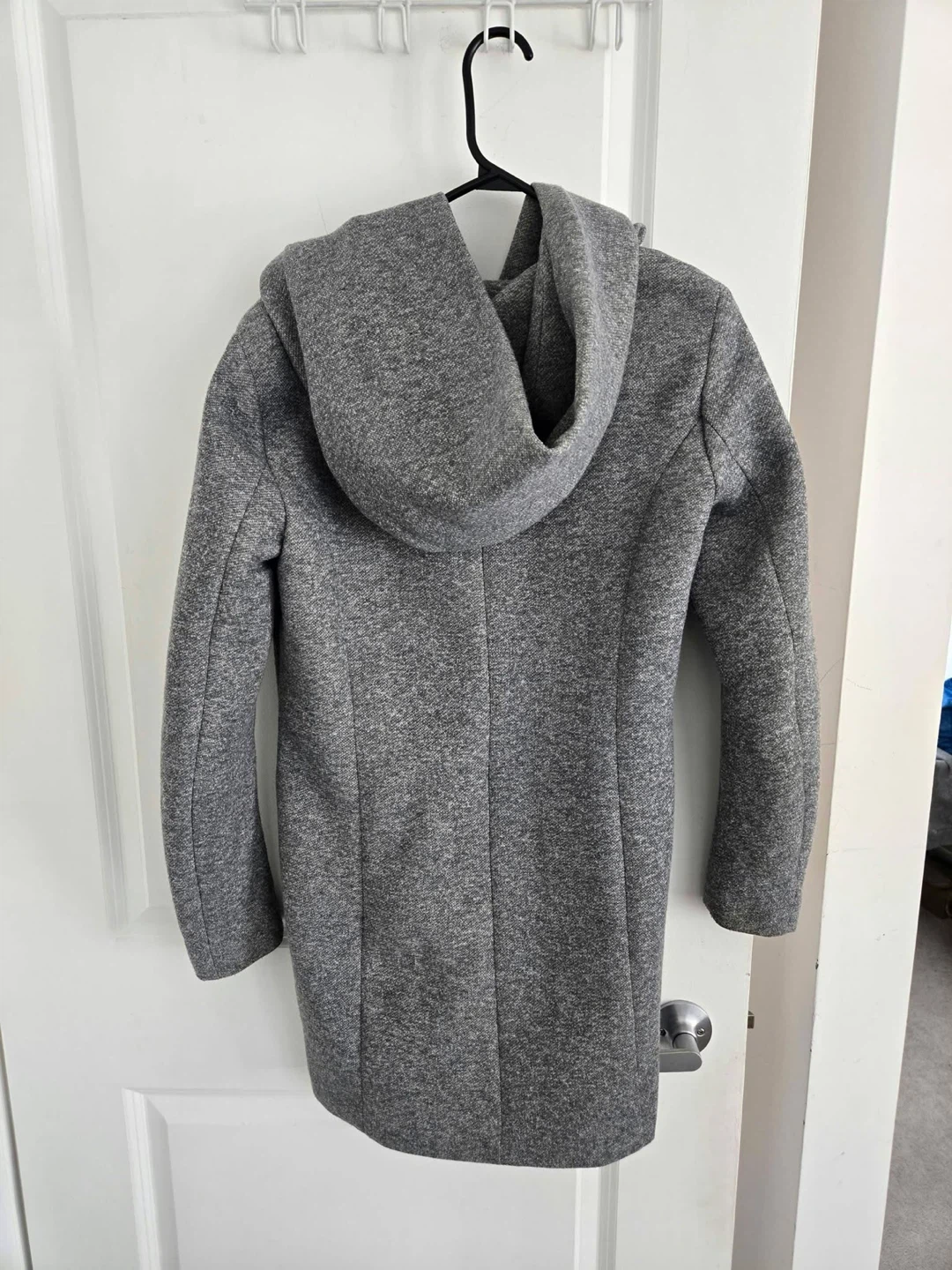 ONLY Grey Hooded Coat - photo 2