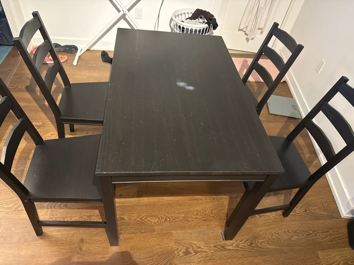 IKEA Dining Table and 4 Chairs - photo 3
