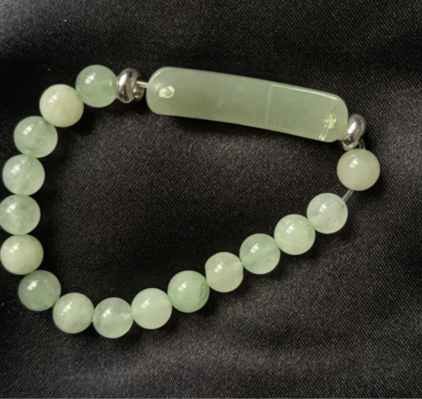 Green Jade Bead Bracelet - photo 5