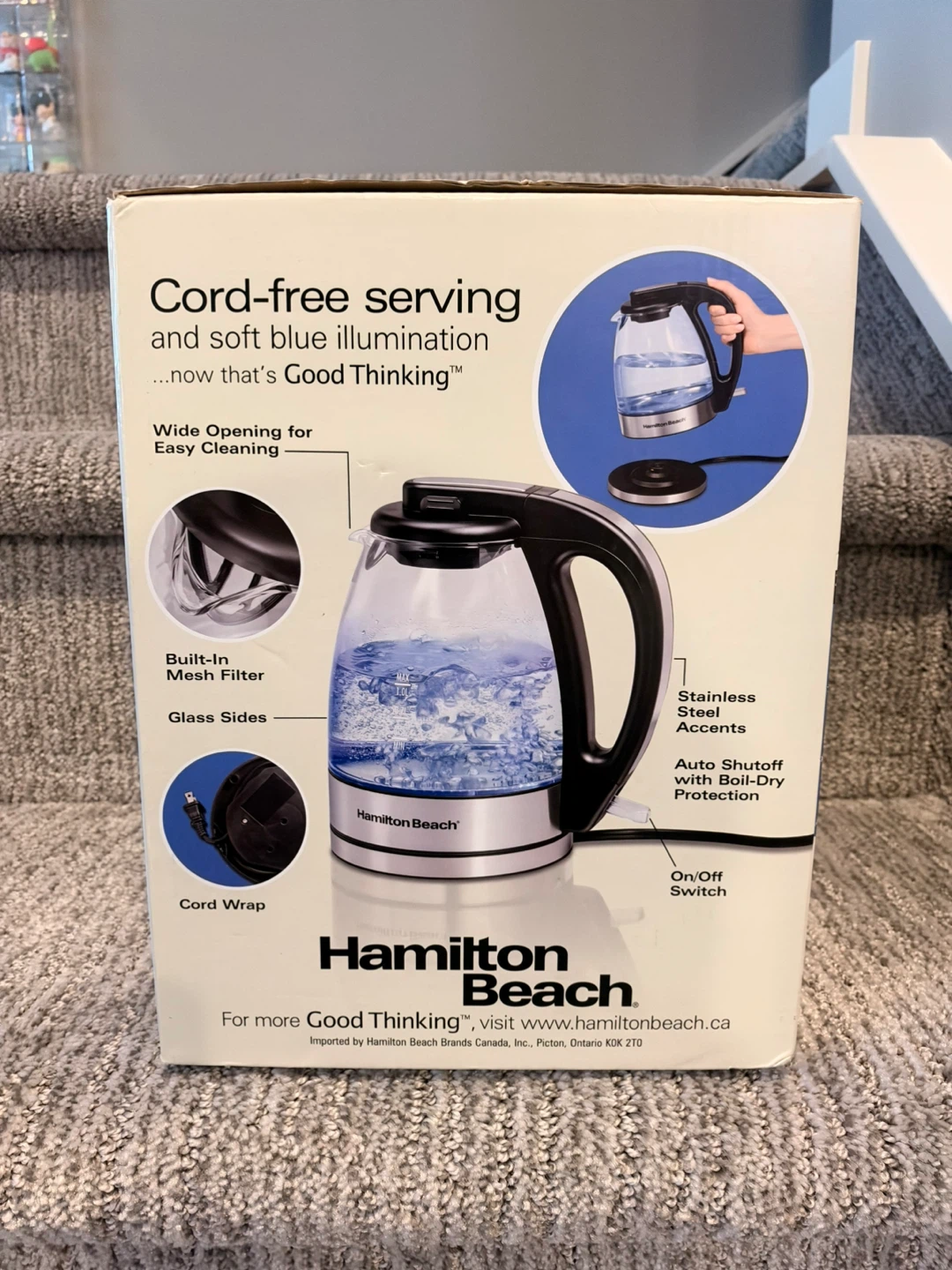 Hamilton Beach 1L Compact Glass Kettle - photo 2