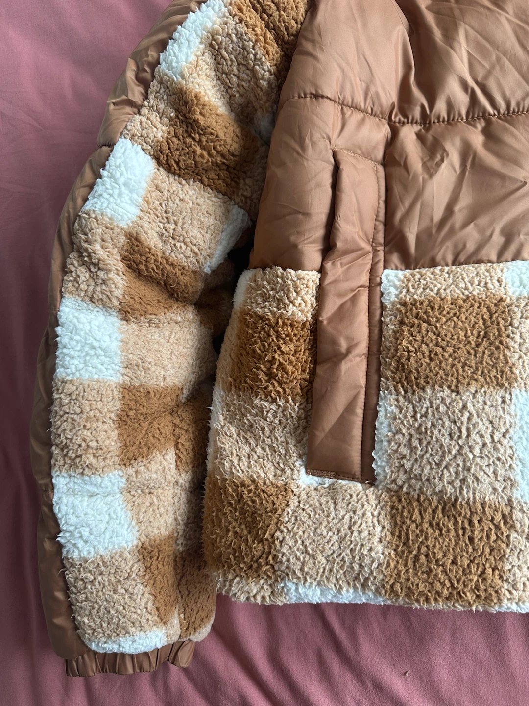 Columbia Women's Puffer Jacket - Tan Checkered - XL - photo 3