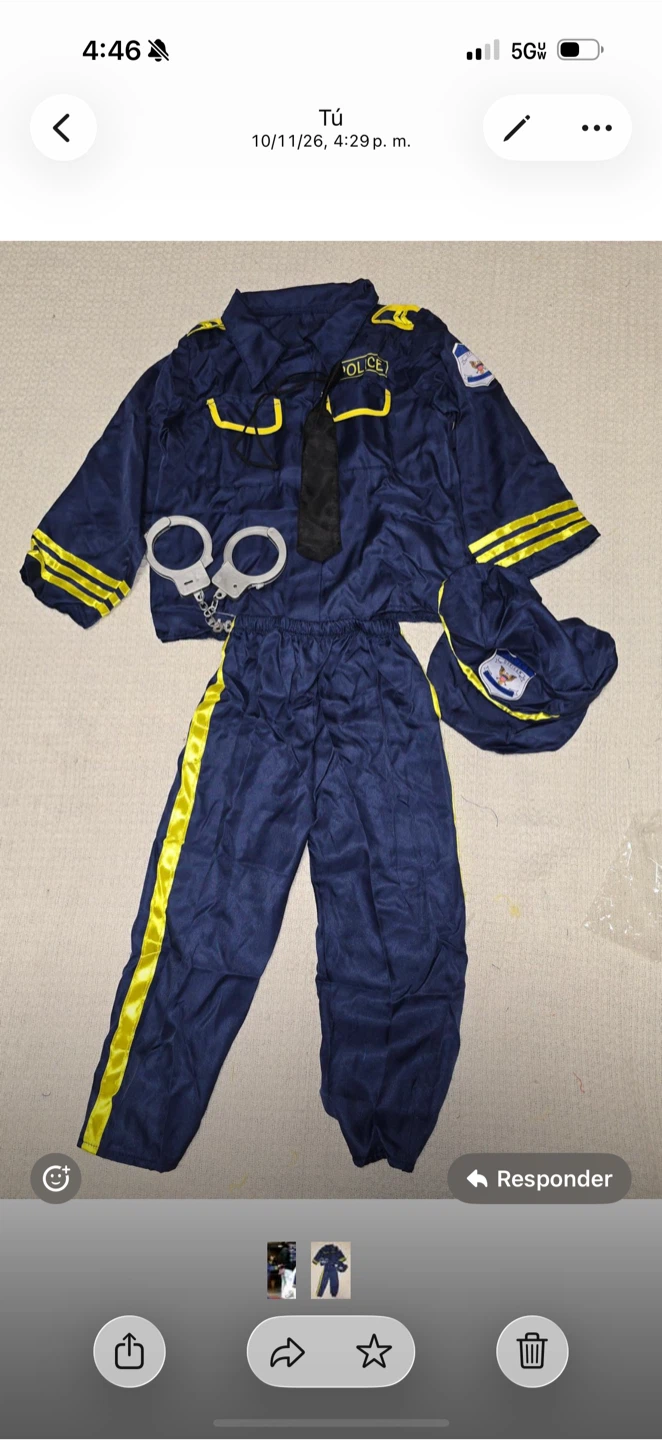 Disfraz de policía talla 3 - 6 años - photo 2