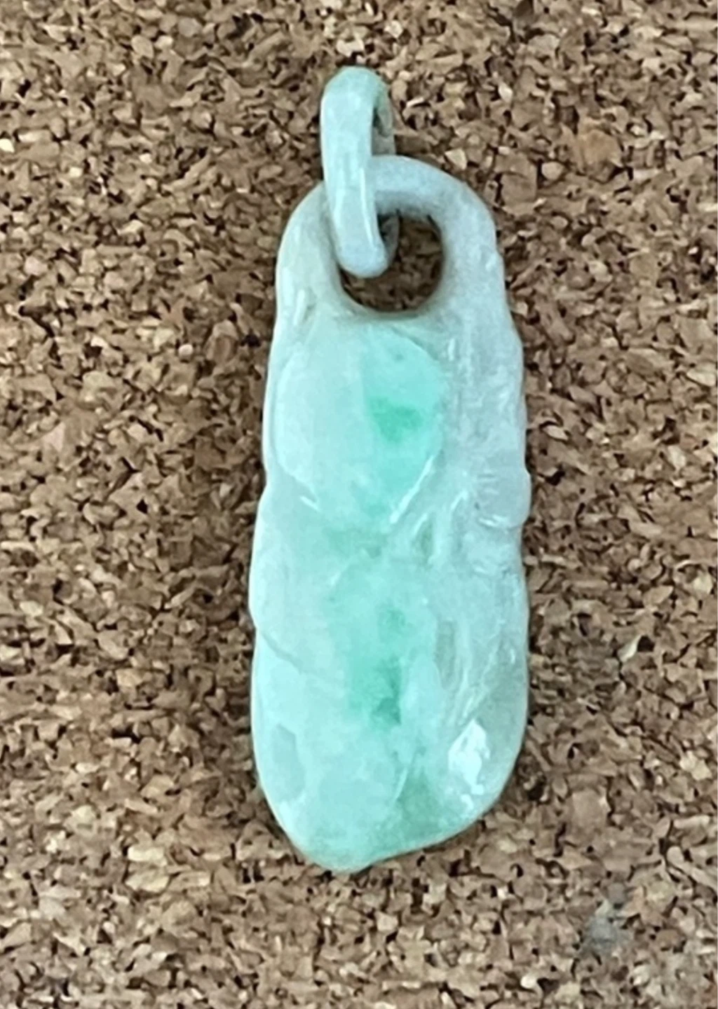 Hand Carved Grade A Green Jade Pendant - photo 2
