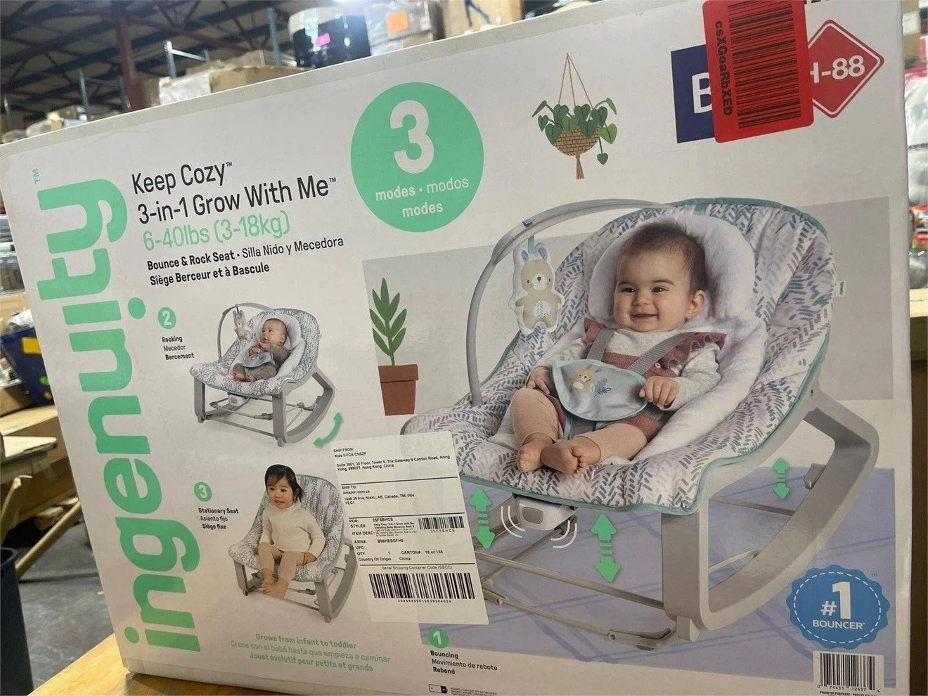 Ingenuity Keep Cozy 3-in-1 Grow With Me Bouncer - photo 4
