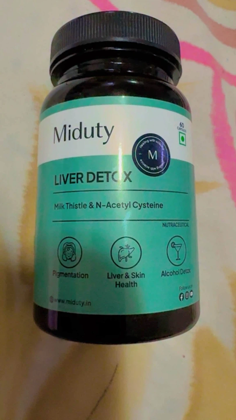Unopened sealed Miduty Liver Detox 60 Capsules