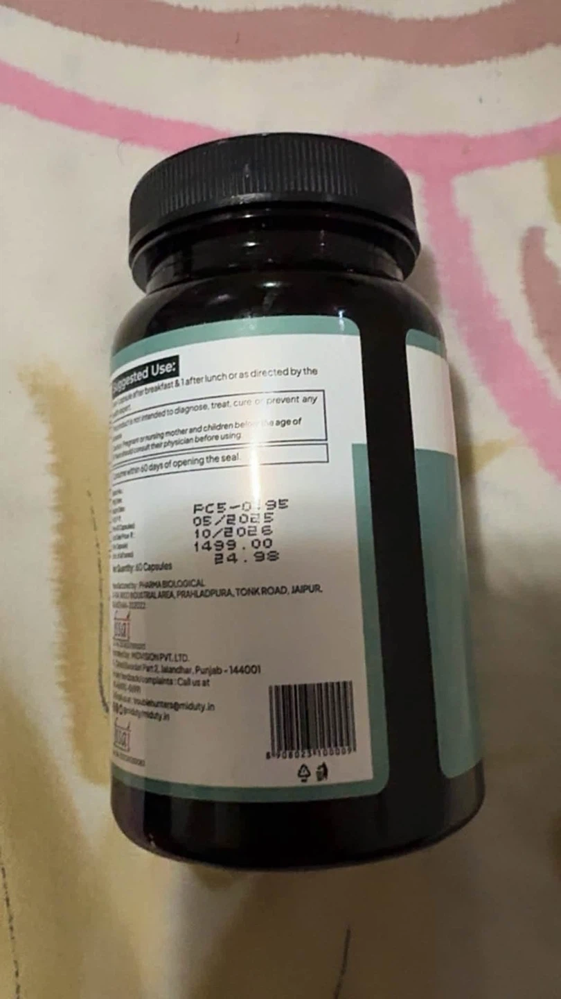 Unopened sealed Miduty Liver Detox 60 Capsules - photo 2