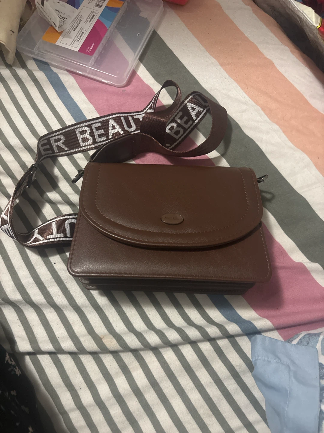 Brown Forever Beauty Crossbody Bag