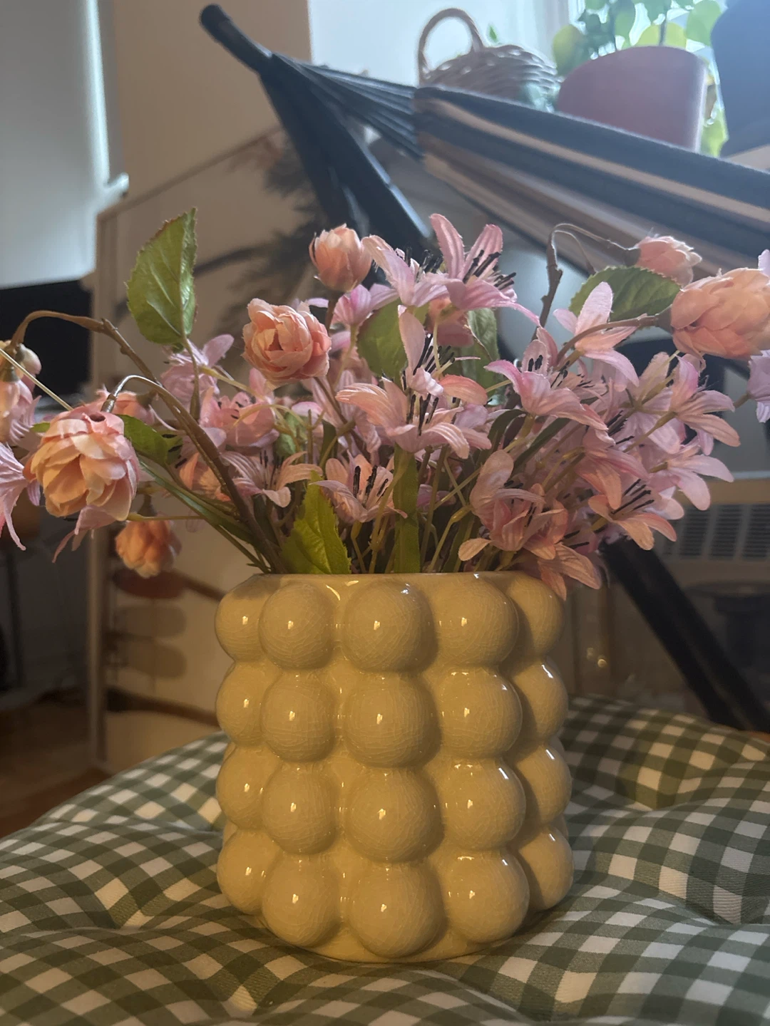H&M Bubble Vase with Artificial Flowers