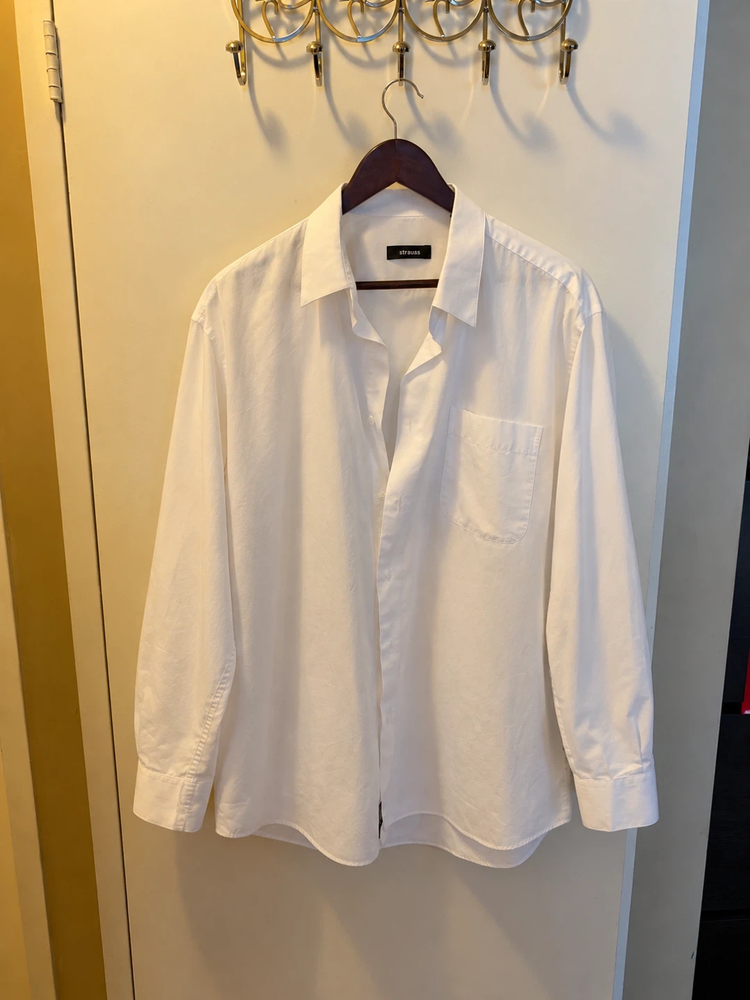 Strauss White Long Sleeve Shirt