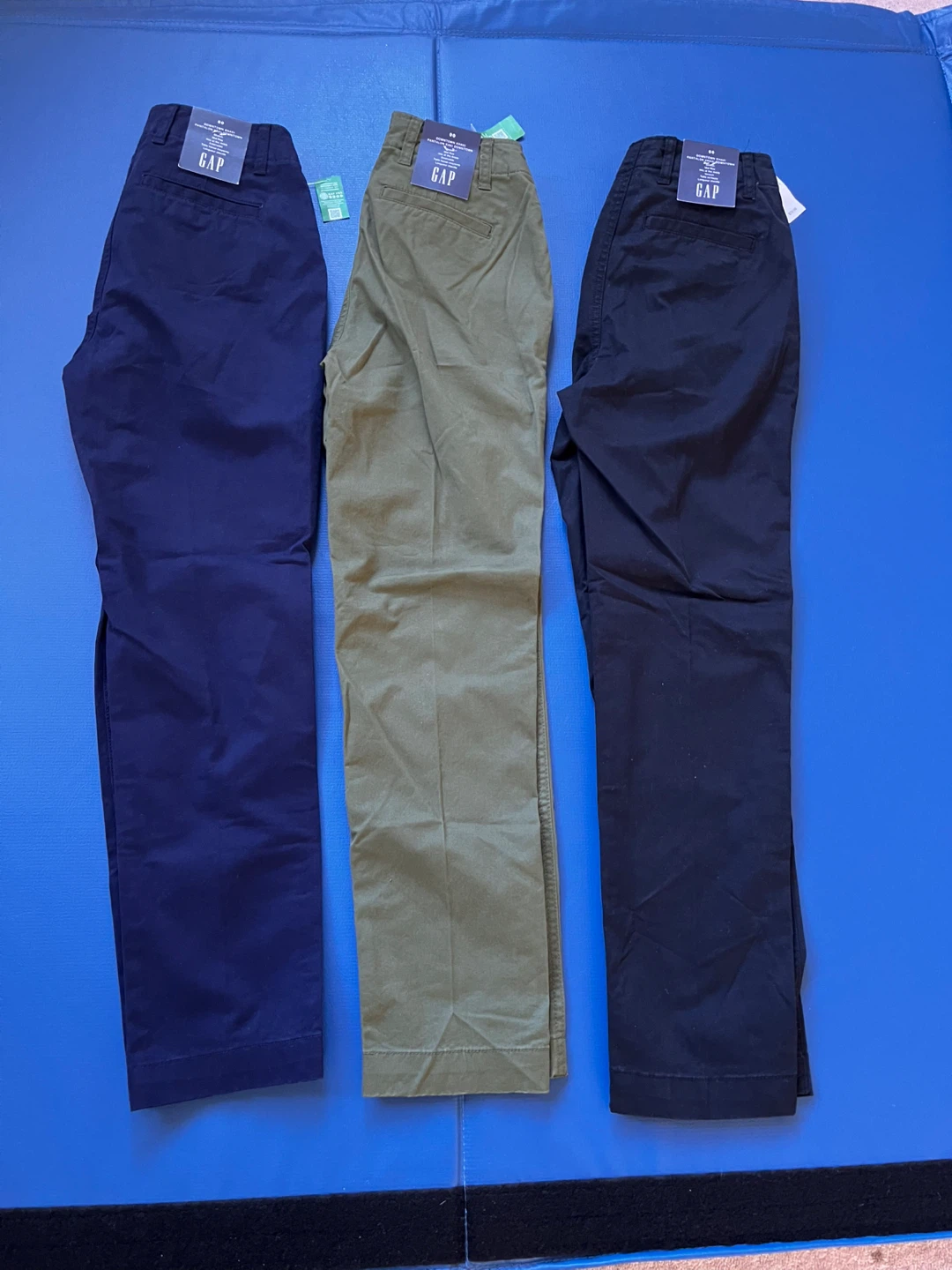 Three pairs of Gap Downtown Khaki pants