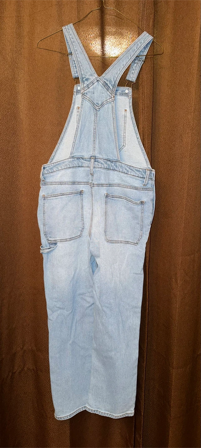 Urban Planet Light Wash Distressed Denim Overalls - photo 2
