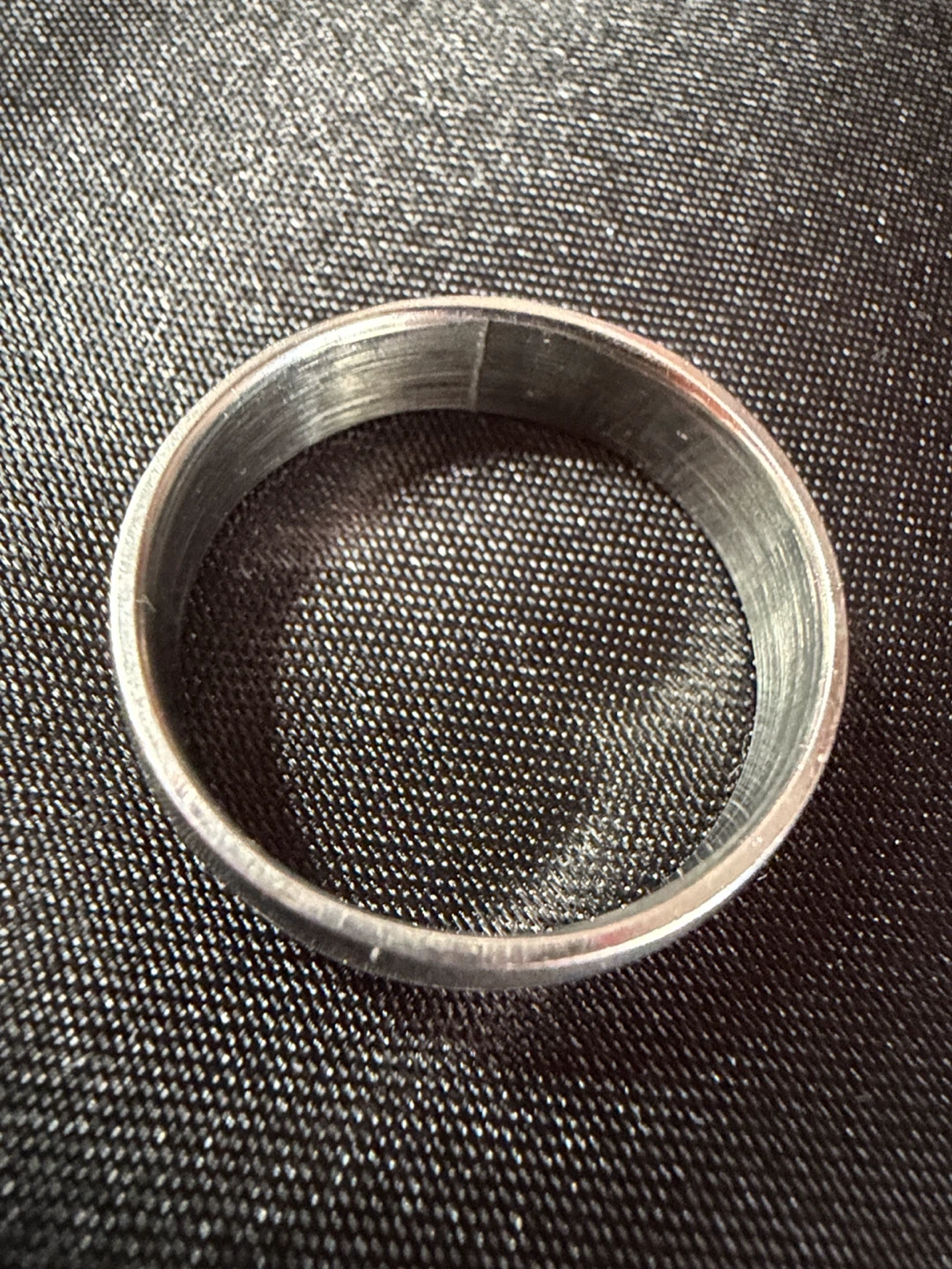 Men Silver-Tone Wedding Band Ring Size 11 - photo 4