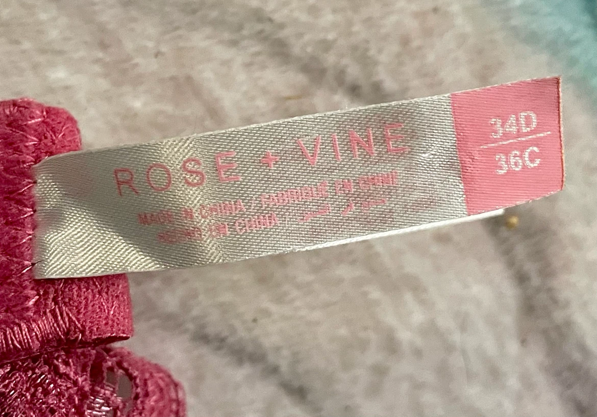 Rose + Vine Bra in Deep Pink - photo 3