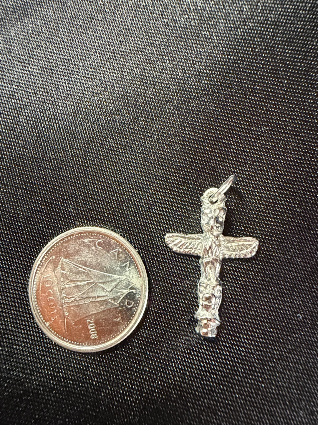 Sterling Silver Totem Pole Charm