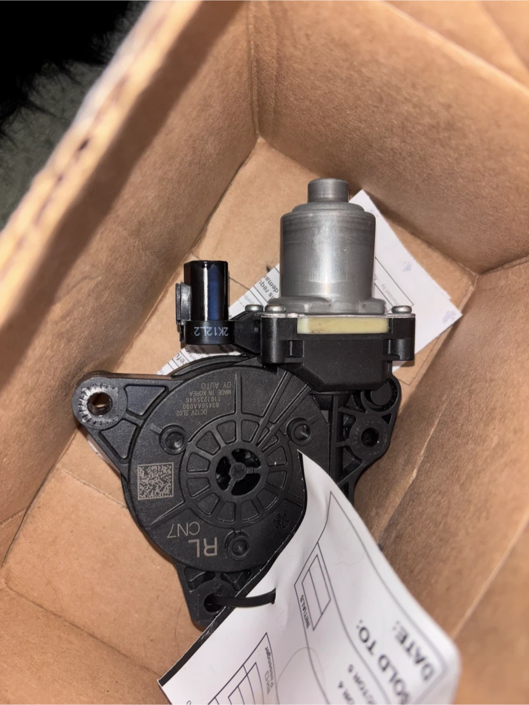 Hyundai Elantra Rear Left Power Window Motor