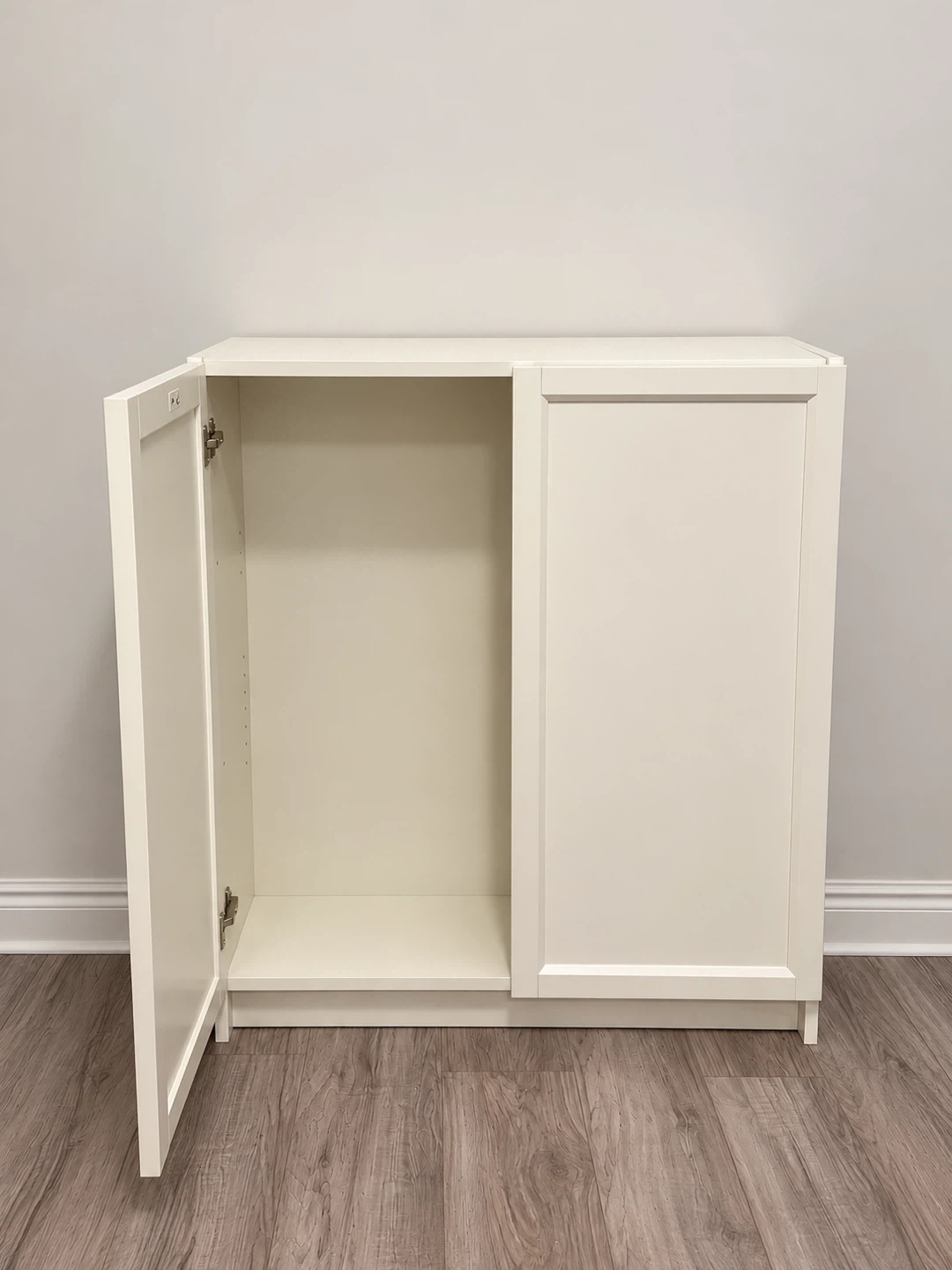 White Two-Door Cabinet