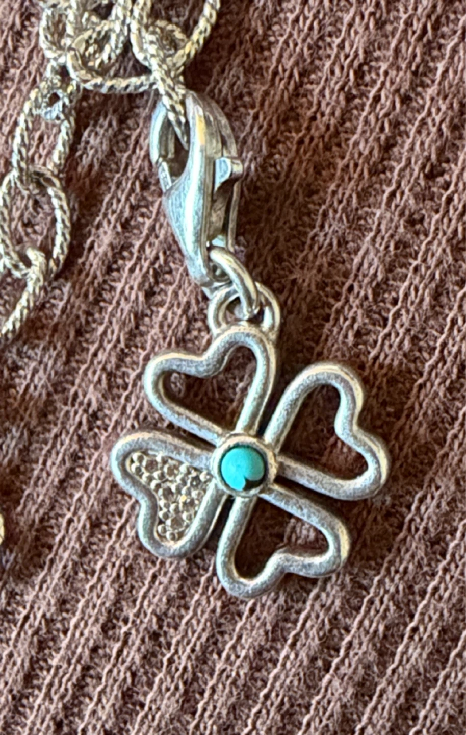 Thomas Sabo Four Leaf Clover Turquoise Silver Charm - photo 2