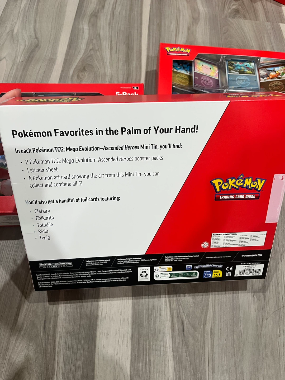 Pokemon Ascended Heroes Mini Tins Costco 5-Pack - photo 3