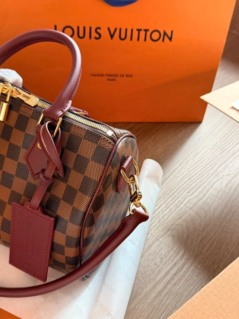 Louis Vuitton Damier Ebene Speedy Bandouliere Bag - photo 3