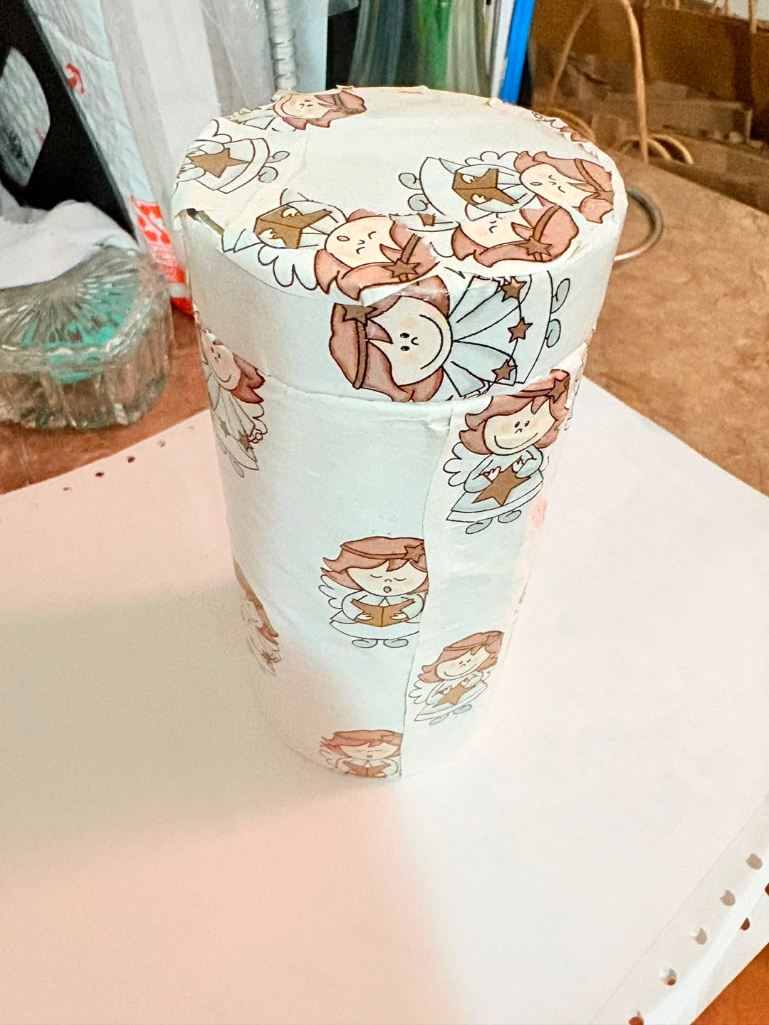 Christmas Angel Print Storage Container