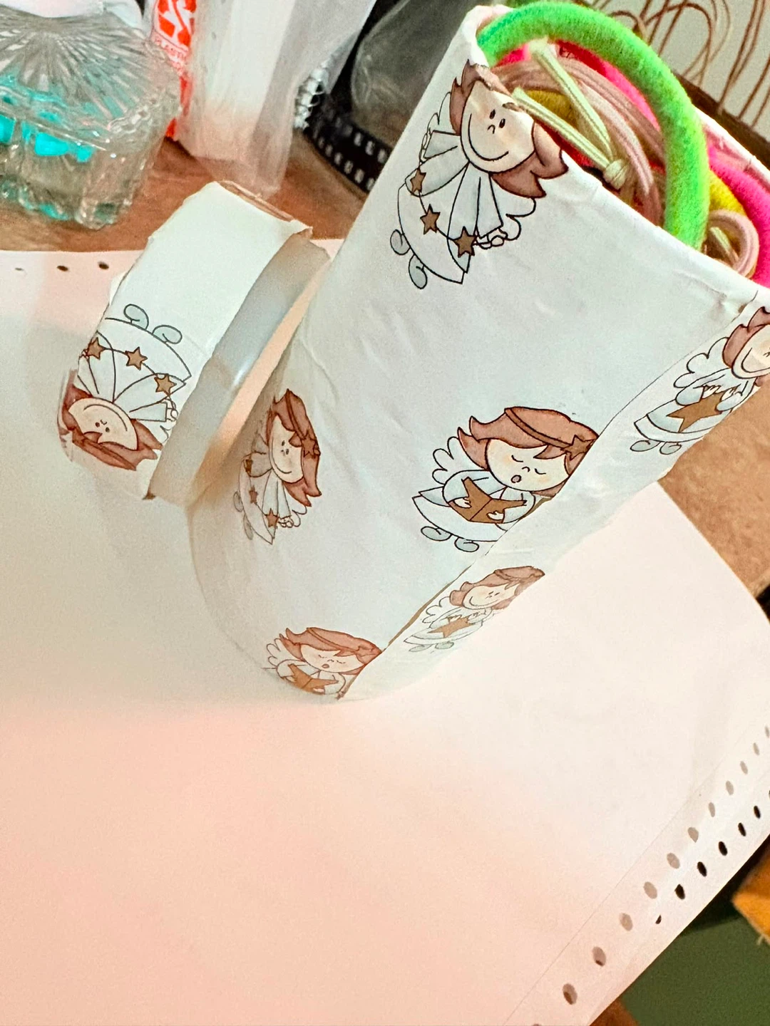 Christmas Angel Print Storage Container - photo 2
