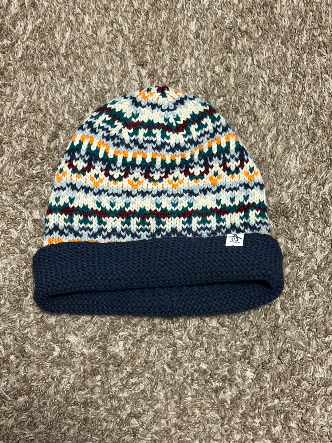 Original Penguin Patterned Beanie