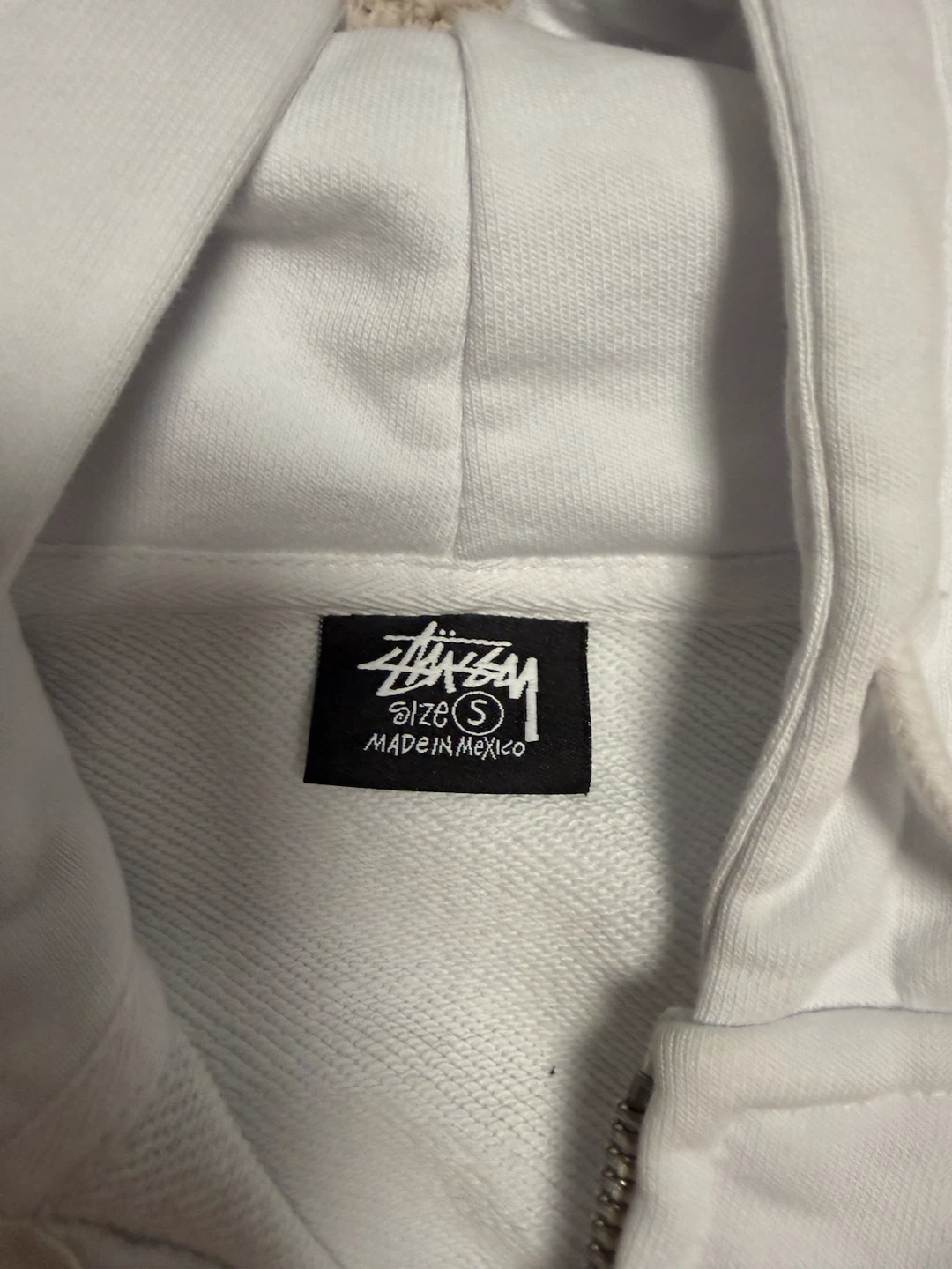 Stussy World Tour Zip-Up Hoodie White - photo 3