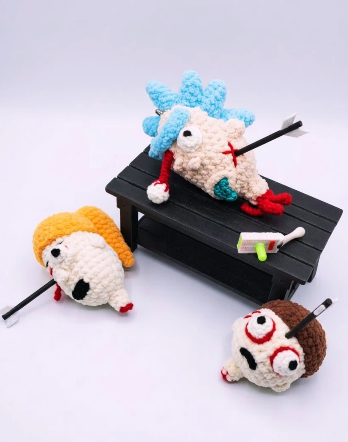 Rick and Morty Inspired Crochet keychains - photo 2
