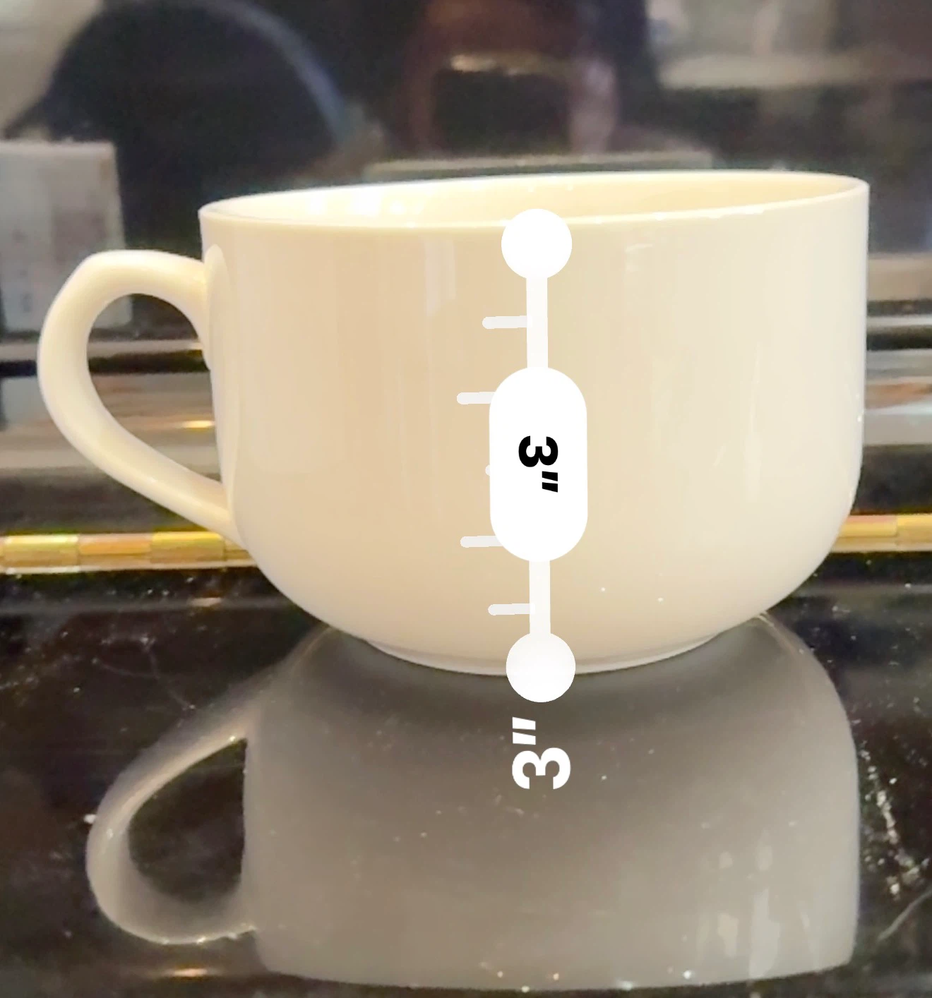 NEW large white soup mug - photo 5