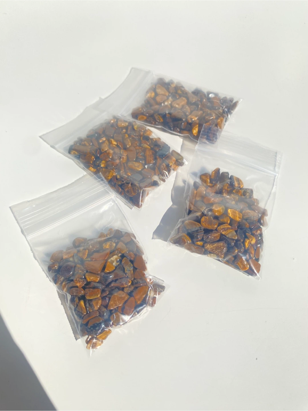 Tigers Eye Crystal Tumbled Chips