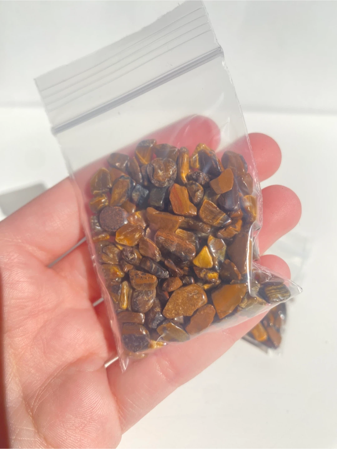 Tigers Eye Crystal Tumbled Chips - photo 2