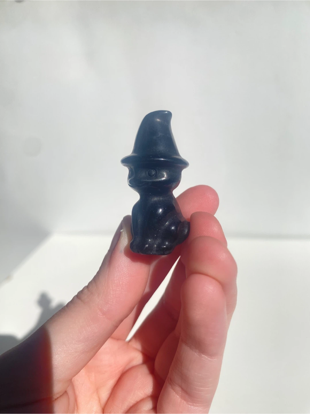 Obsidian Black Witch Cat Figurines - photo 3