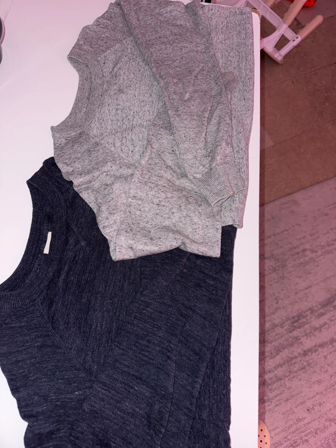 Two Long-Sleeve Cotton Sweaters