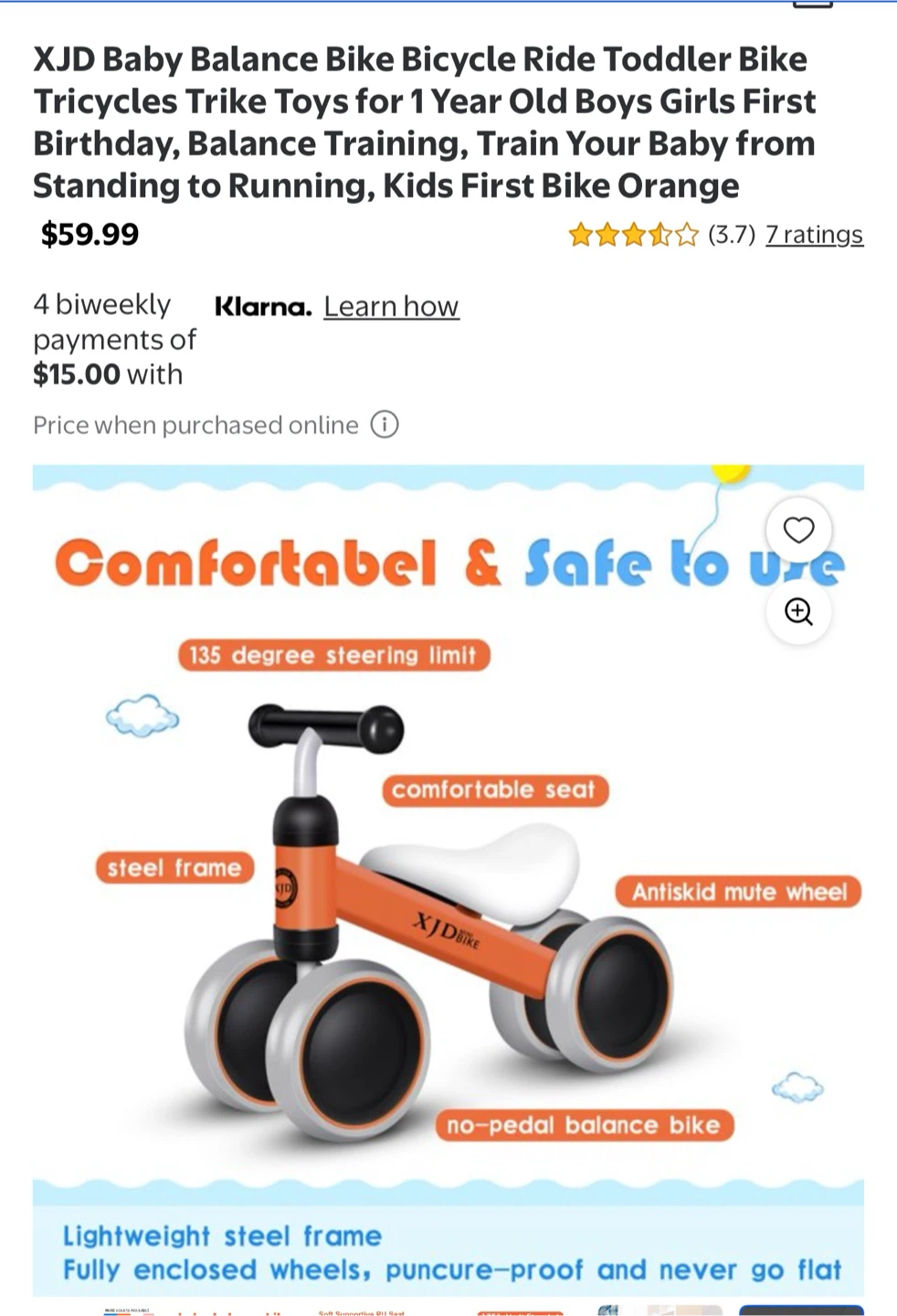 XJD Baby Balance Bike - photo 5
