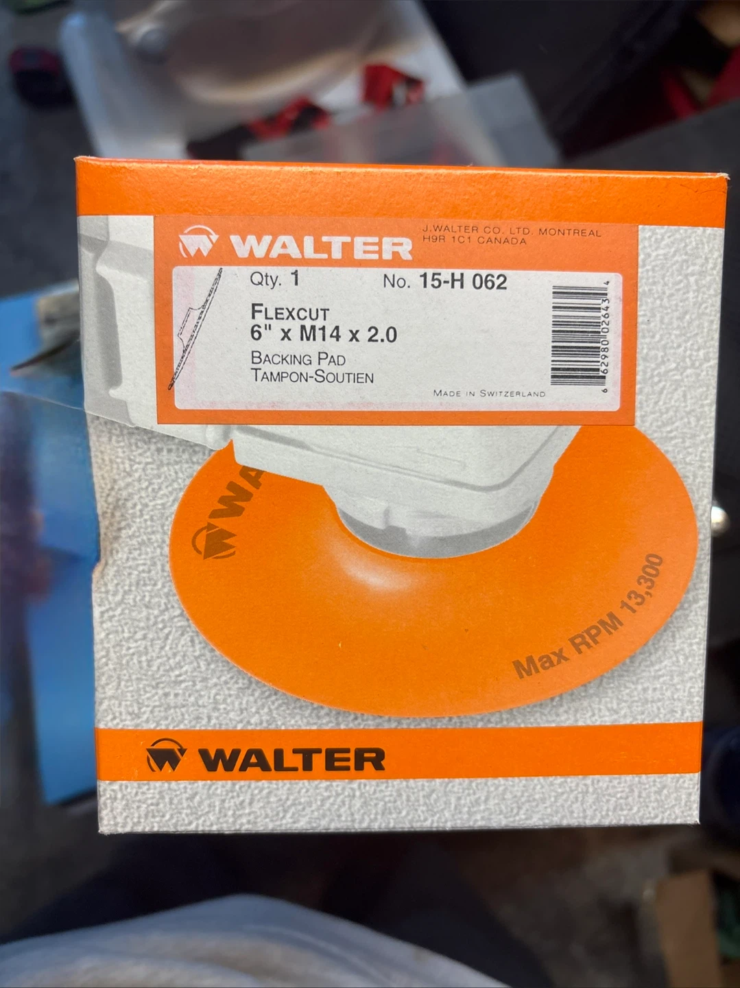 Walter Flexcut Backing Pad 6"