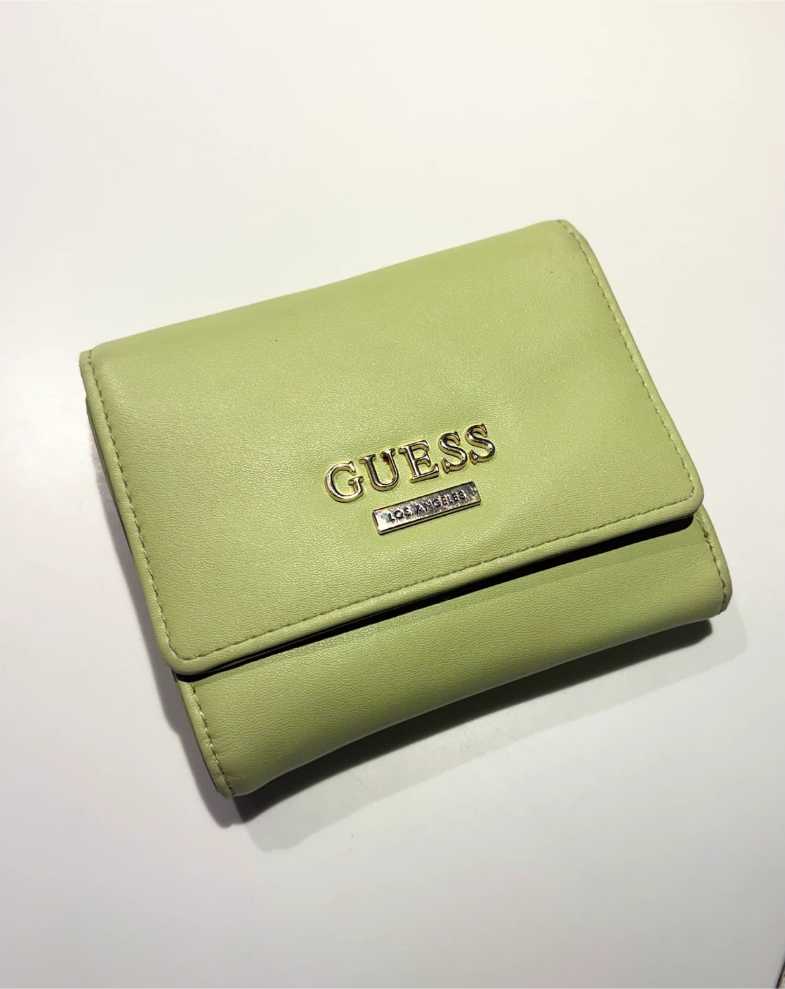 GUESS Tri-Fold Wallet - Light Green
