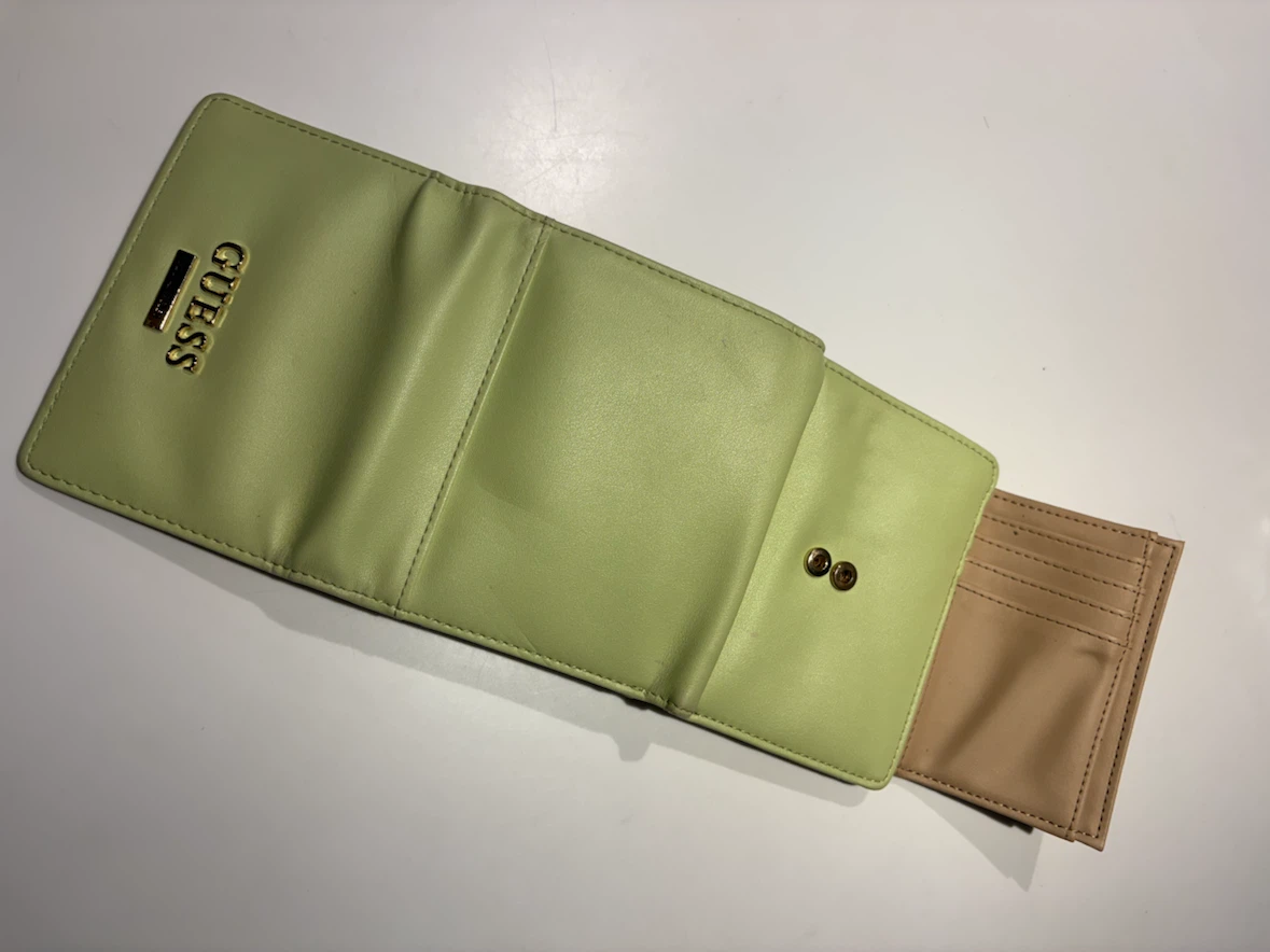 GUESS Tri-Fold Wallet - Light Green - photo 3