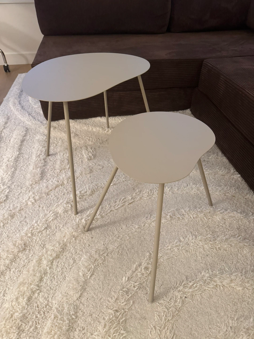 Set of Two Metal Nesting Side Tables - photo 2