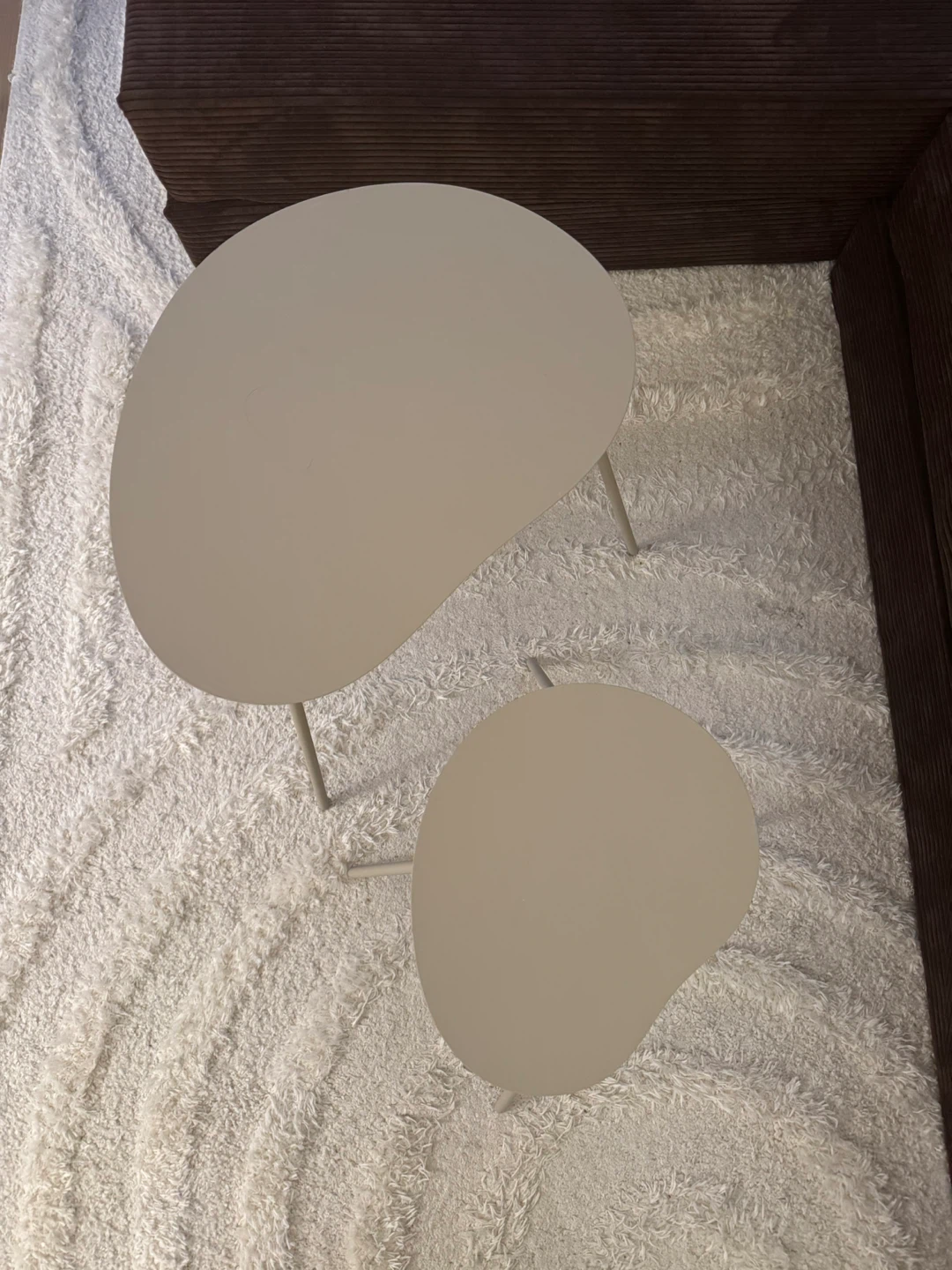 Set of Two Metal Nesting Side Tables - photo 3