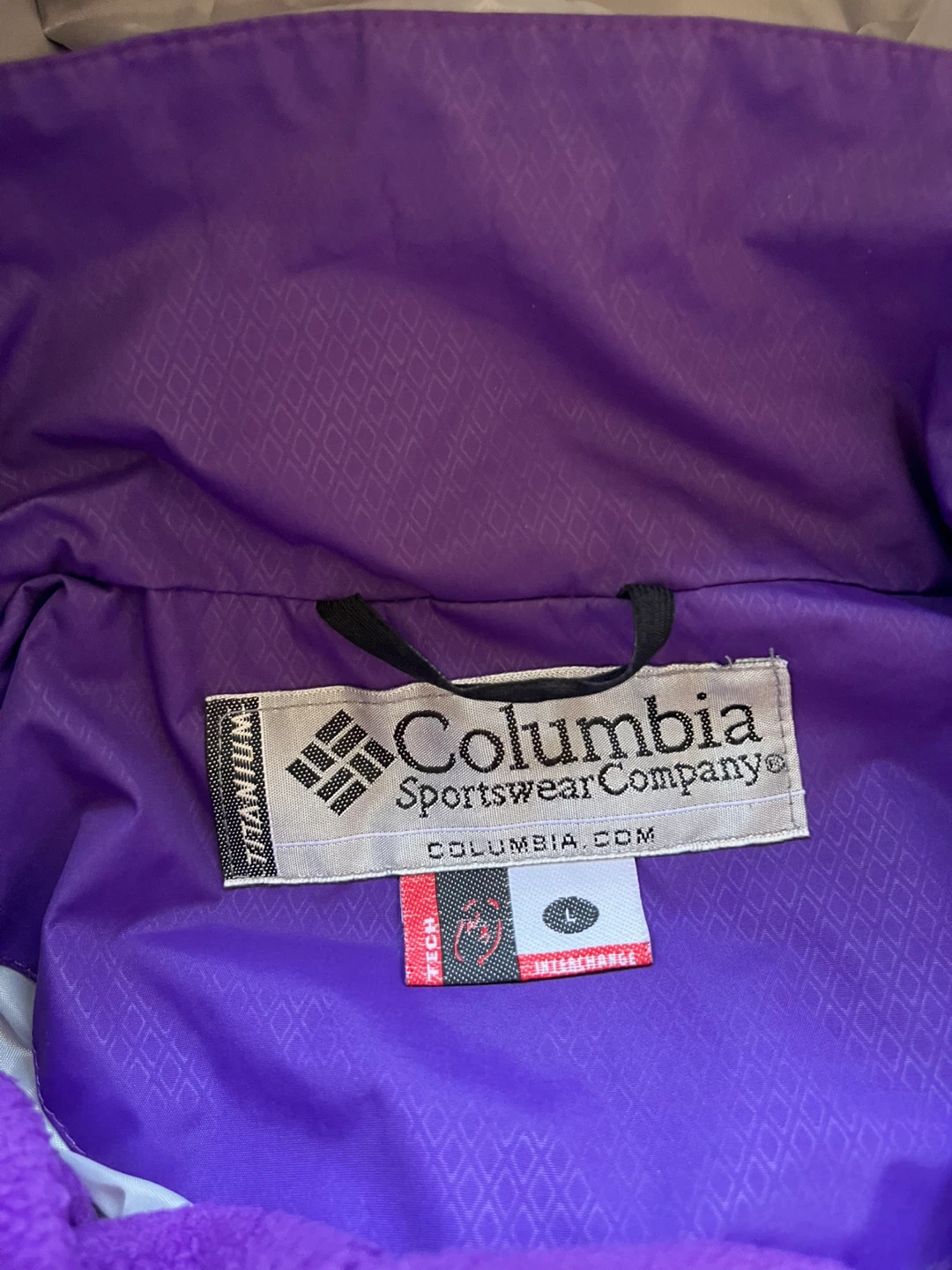 Columbia Titanium Interchange Purple Jacket